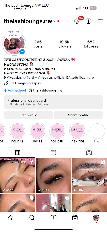 The Lash Lounge NW LLC