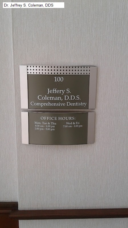 Dr. Jeffrey S. Coleman, DDS